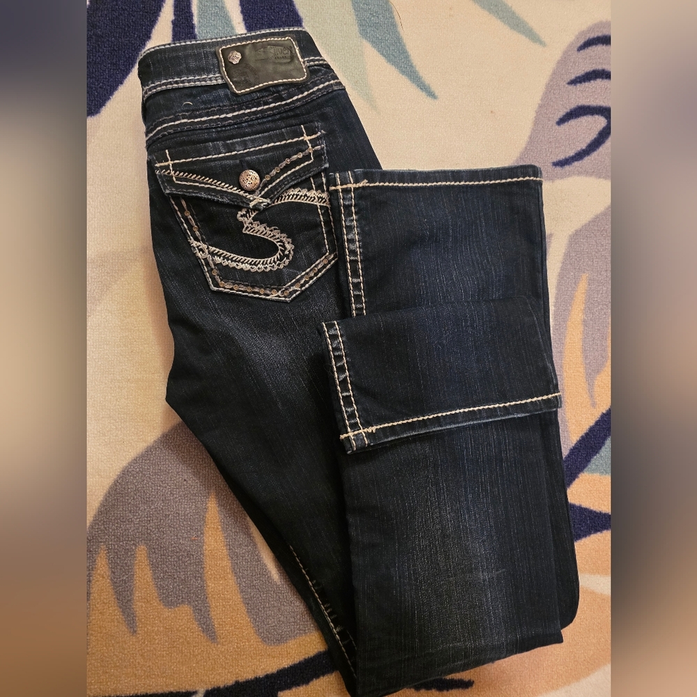 Silver Jeans Dark Indigo Boot Cut 28X33